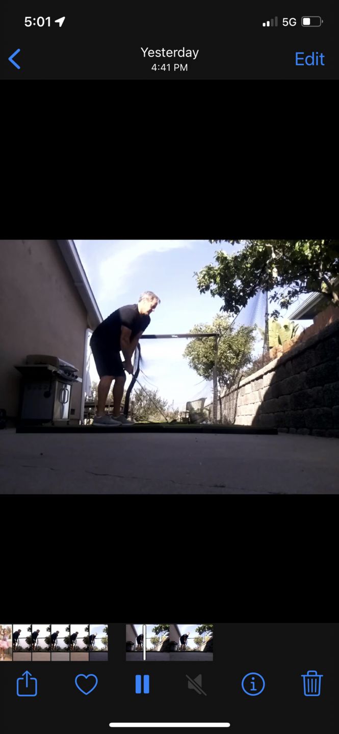 Customer photo review of FlightScope Mevo+ Home Golf Simulator Package