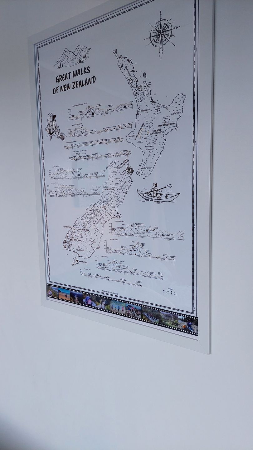 Customer photo review of Great Walks Of New Zealand Poster