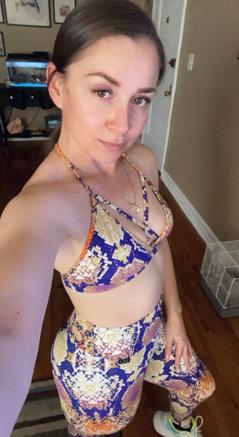 Customer photo review of Chakra Strappy Bra