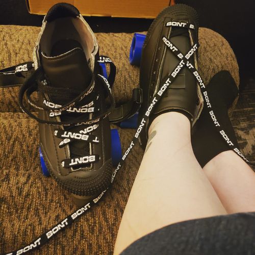 Customer photo review of Hybrid Carbon Roller Derby Skate Package Durolite
