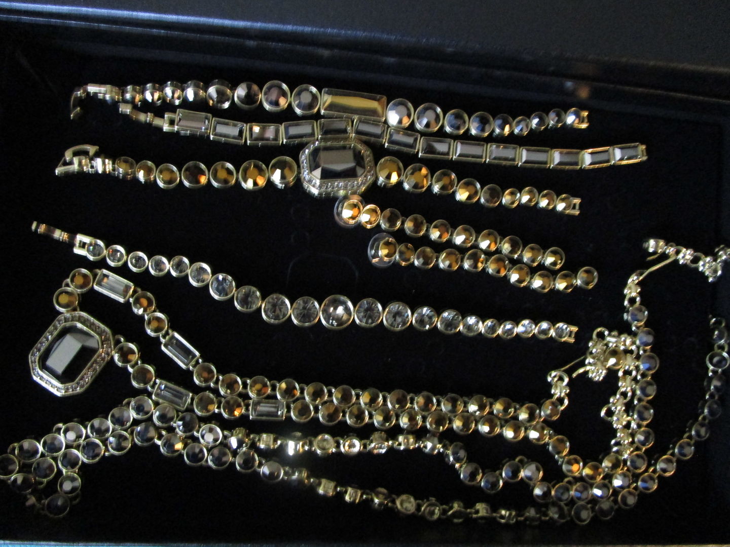 Customer photo review of Heidi Daus®"On Line" Crystal Dangle Earring