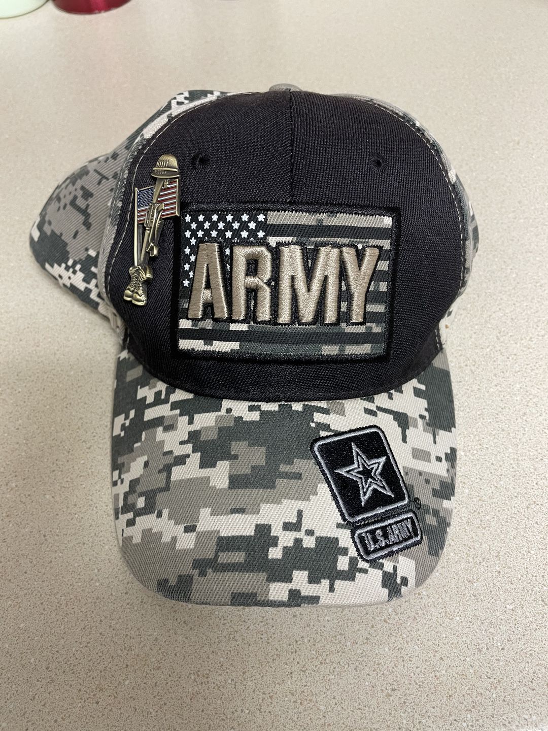 Customer photo review of Fallen Soldier USA Memorial Pin