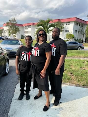 Customer photo review of His Will My Faith T-Shirt - Women's - Black