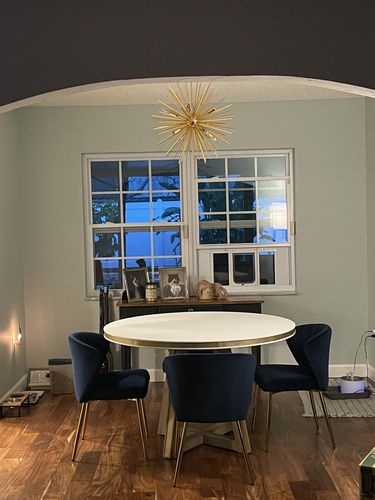 Customer photo review of Modern Sputnik Sphere Sunburst Chandelier