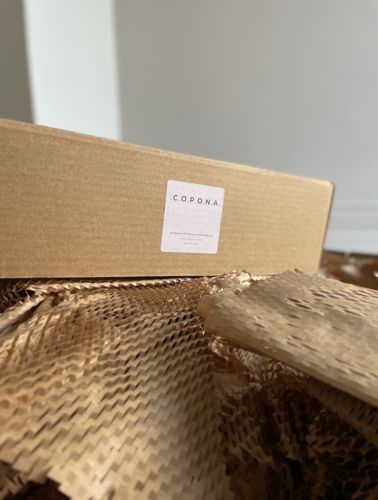 Customer photo review of Self-Locking Mailing Boxes Brown