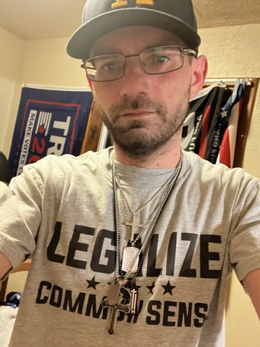 Customer photo review of $20 Friday | Legalize Common Sense Black Print Tee