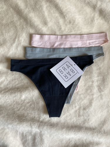 Customer photo review of COMFY UNDIES HI-LEG THONG UNDERWEAR | 3 pack