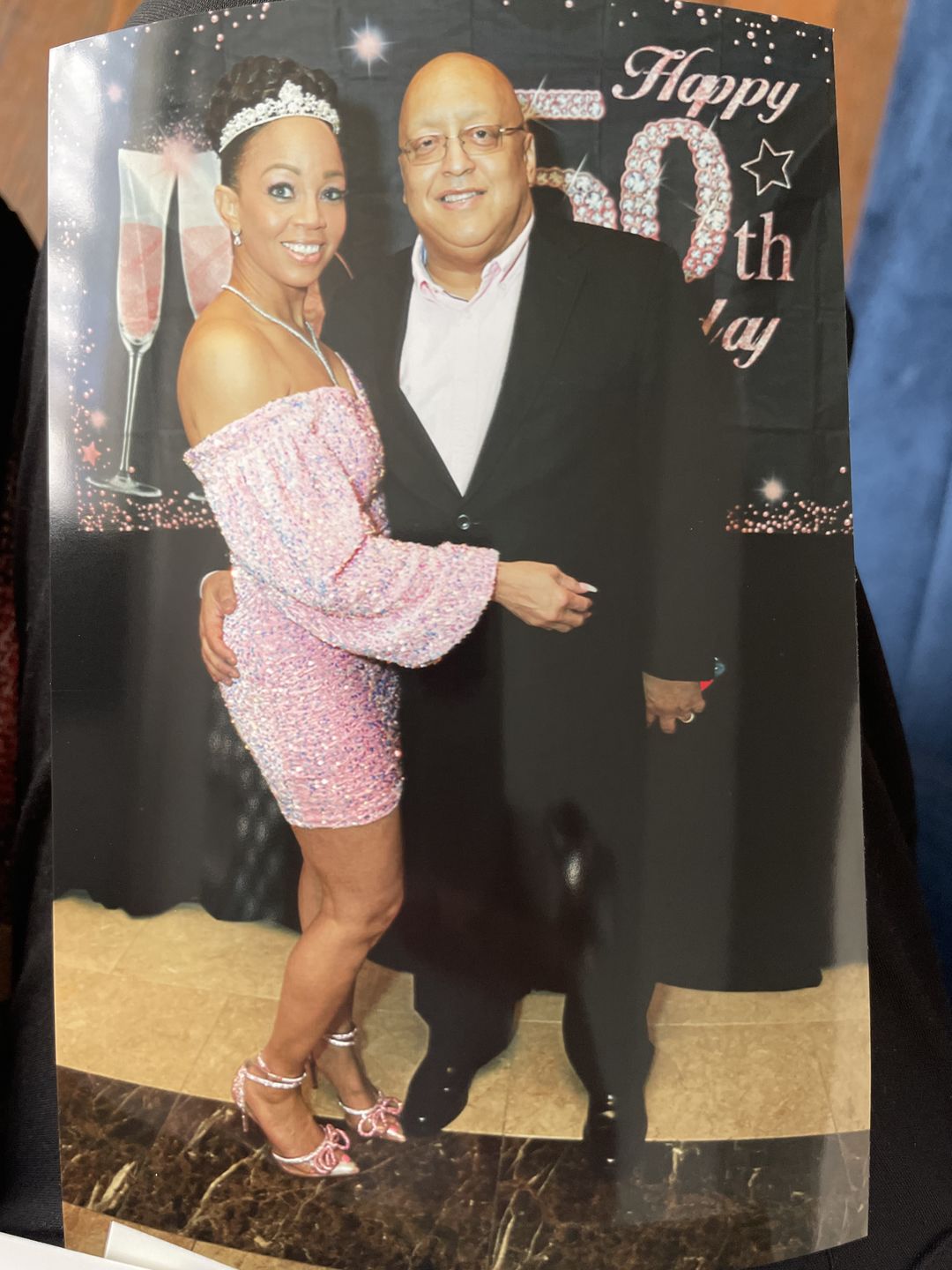 Customer photo review of The Abby Sequin Dress