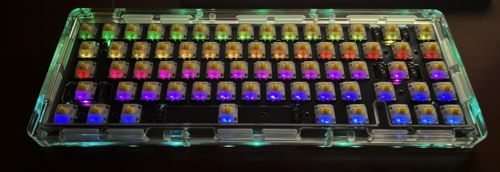 Customer photo review of IDOBAO ID67 Crystal keyboard kit（Gasket mount version)