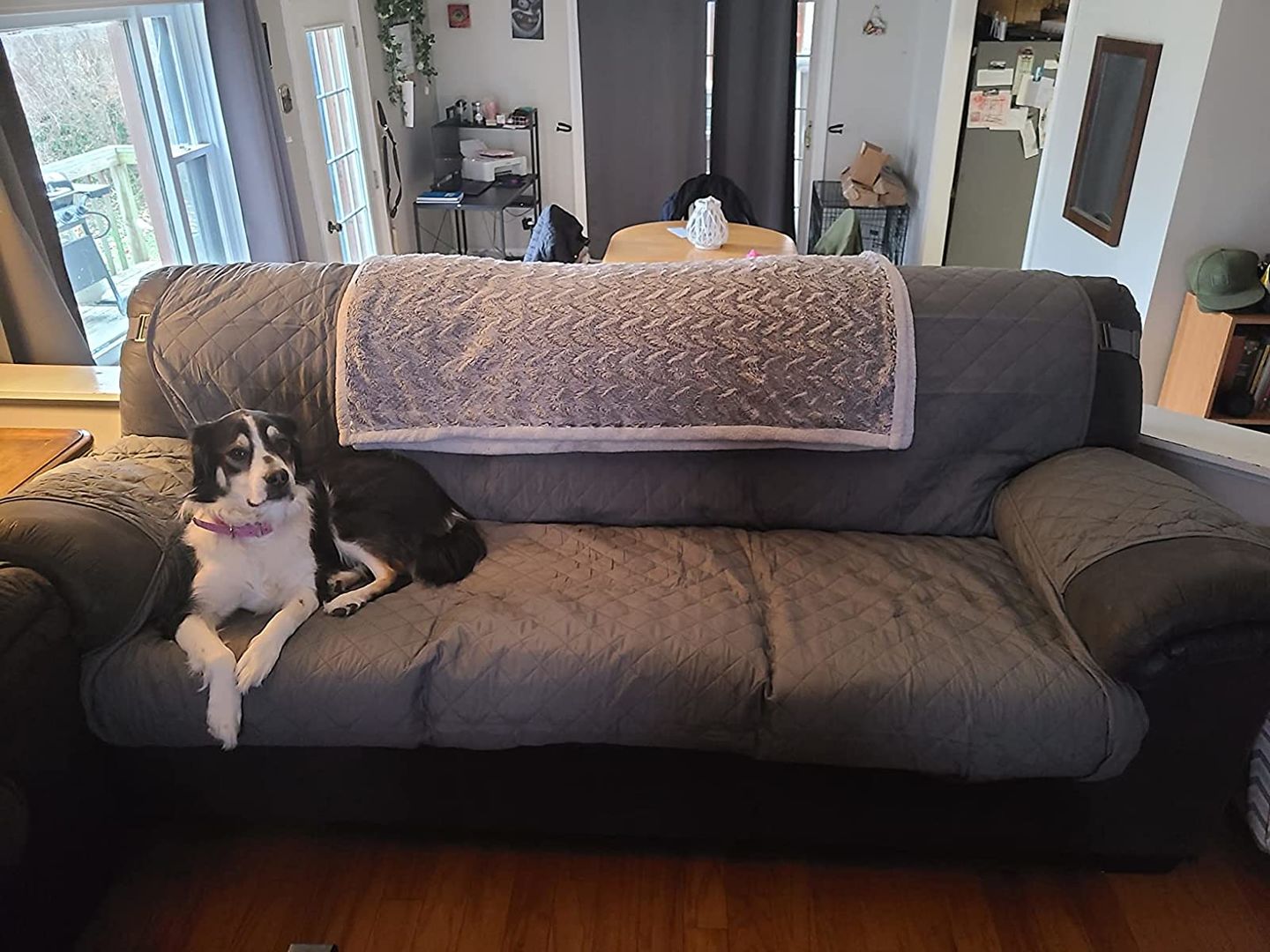 Customer photo review of (🎁Mother's Day Offer-55% OFF) Non-slip Waterproof Sofa Slipcover