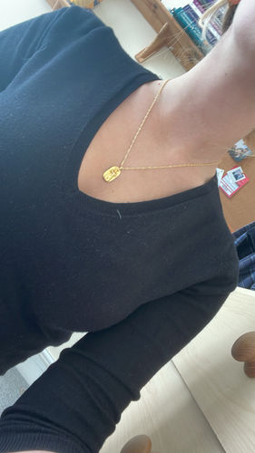 Customer photo review of Goddess Aphrodite Necklace
