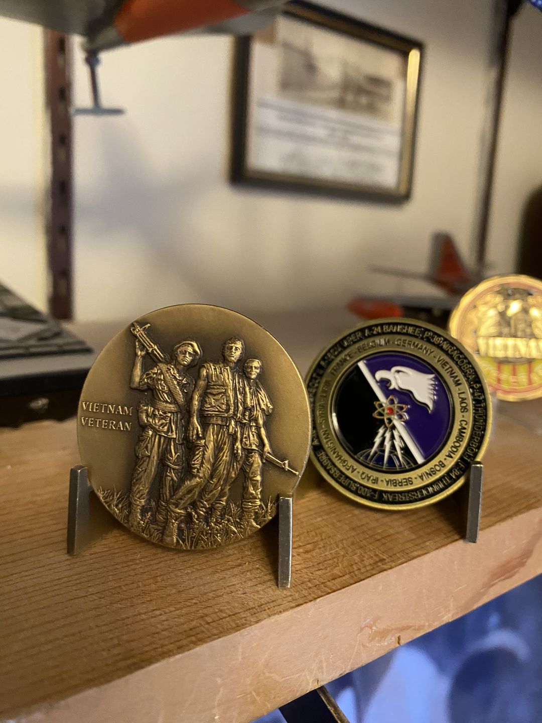 Customer photo review of Fallen Yet Not Forgotten Coin Stand