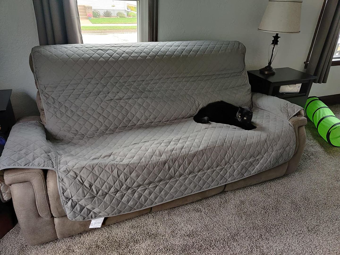 Customer photo review of (🎁Mother's Day Offer-55% OFF) Non-slip Waterproof Sofa Slipcover