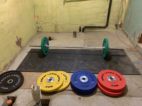 Customer photo review of Great Lakes Girya Polyurethane Bumper Plates - 150 KG Set