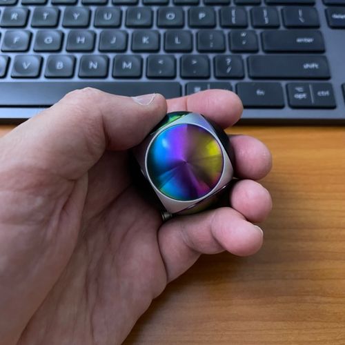 Customer photo review of Sphere Spinner Metal Fidget 80 grams