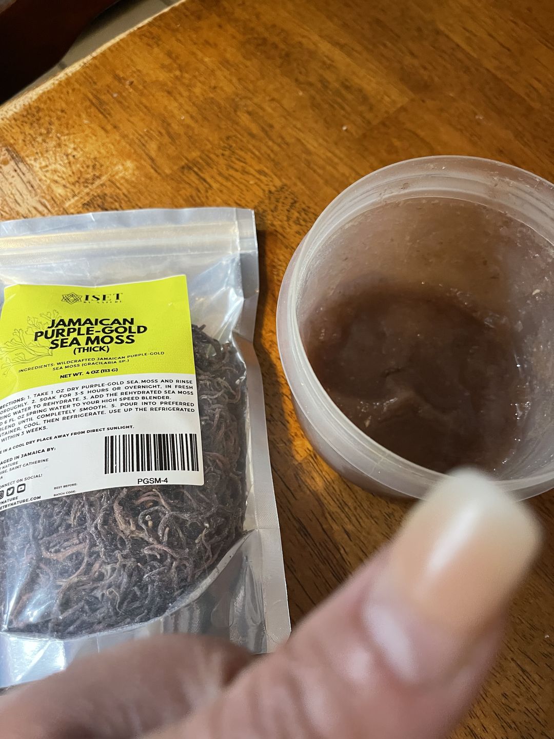 Customer photo review of Jamaican Purple Gold Irish Sea Moss (Raw, Wildcrafted)
