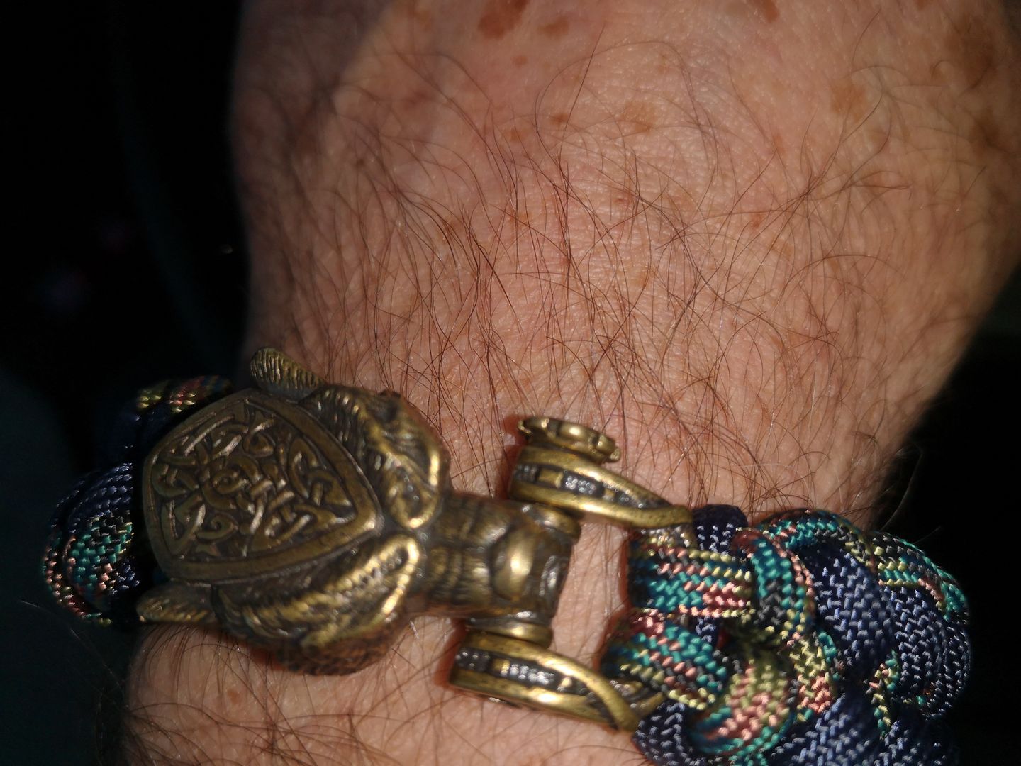 Customer photo review of Vikings Bear Paracord Bracelet