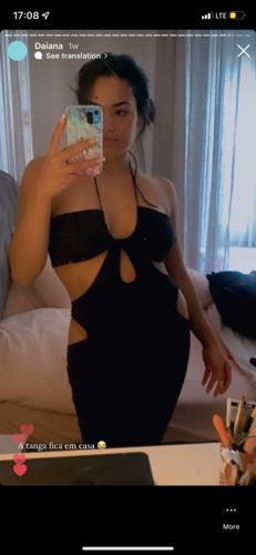 Customer photo review of Cut Out Backless Solid Maxi Dress