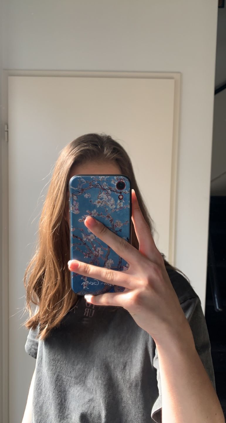 Customer photo review of Van gogh embossed iPhone cases