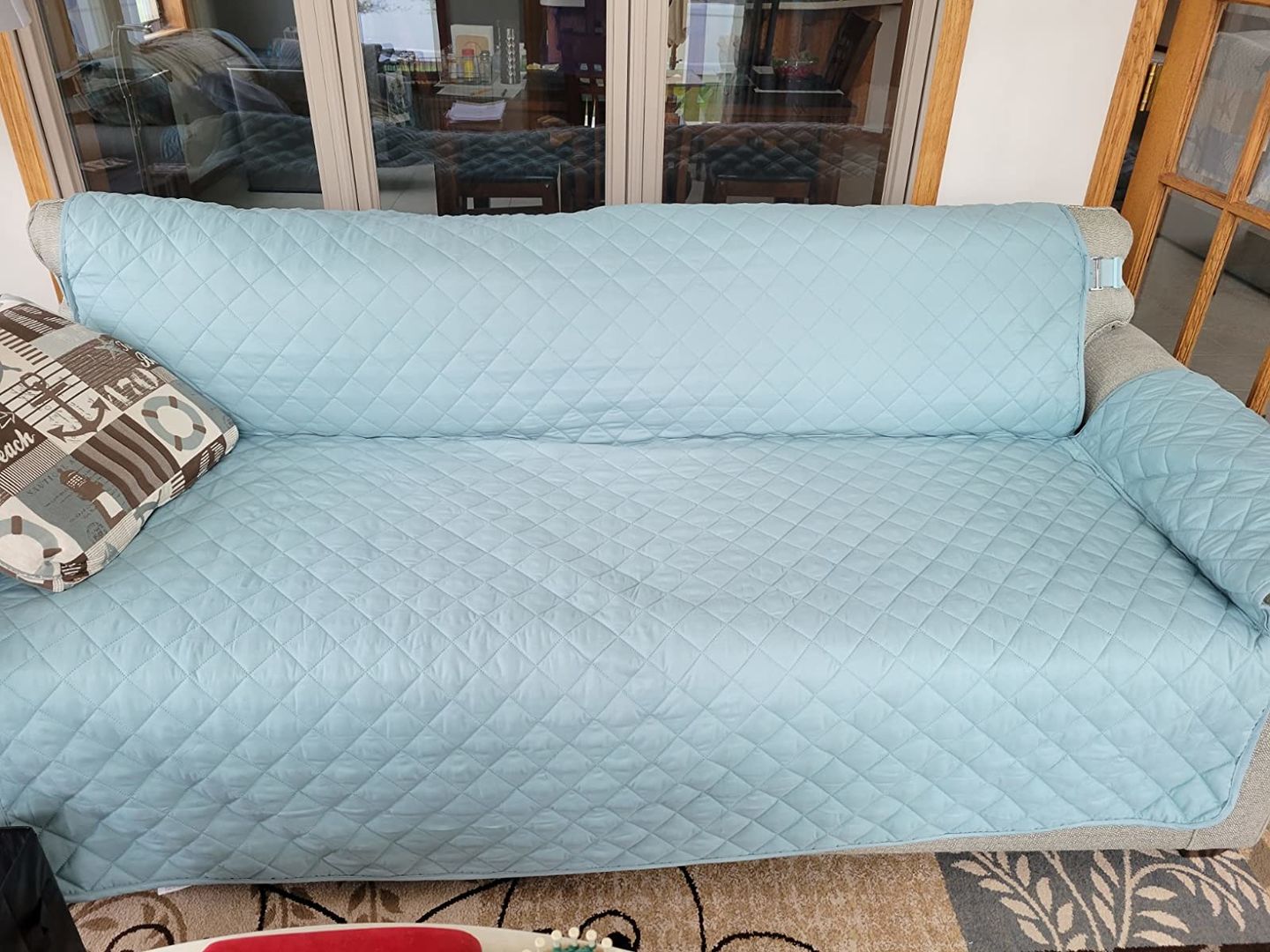 Customer photo review of (🎁Mother's Day Offer-55% OFF) Non-slip Waterproof Sofa Slipcover