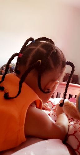 Customer photo review of Growth Enhancing Moisture Therapy