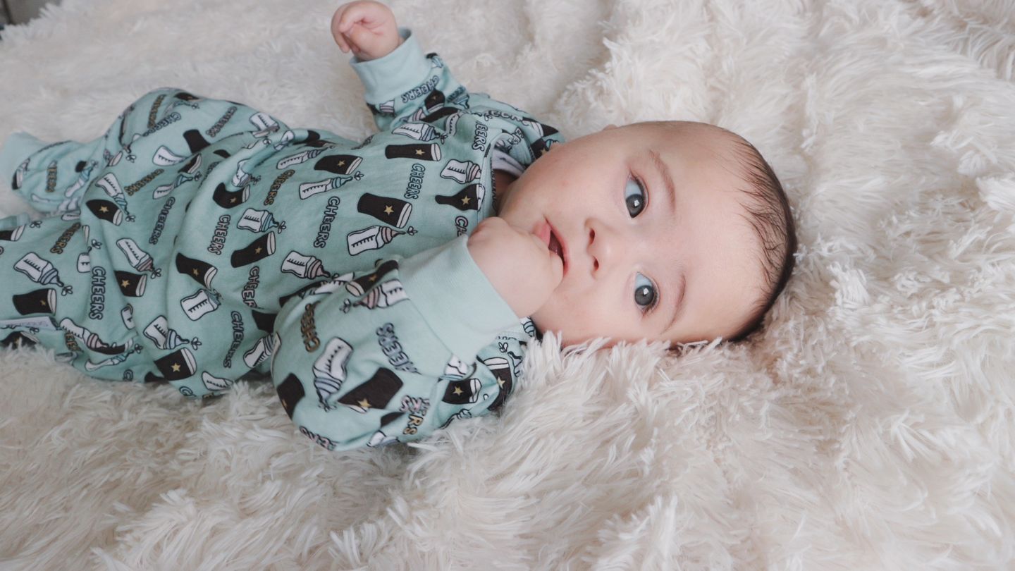 Customer photo review of Cheers Onesie