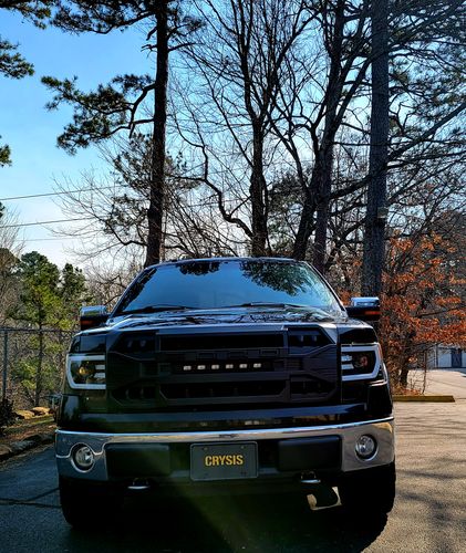 Customer photo review of Armor Grille w/Off-Road Lights, Replaceable Letters- Matte Black for 2004-2008 Ford F150