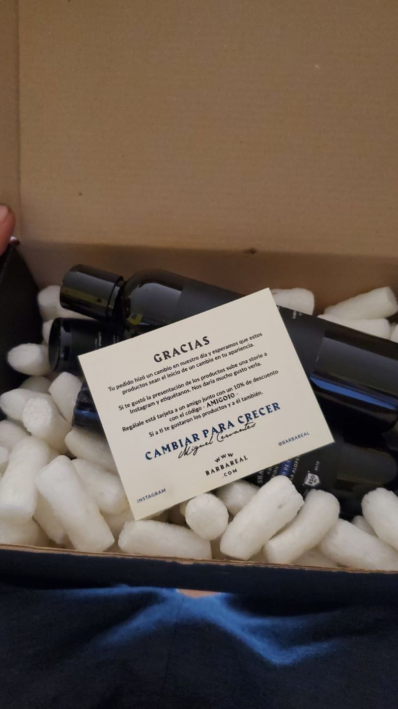 Customer photo review of Kit Adiós Alopecia