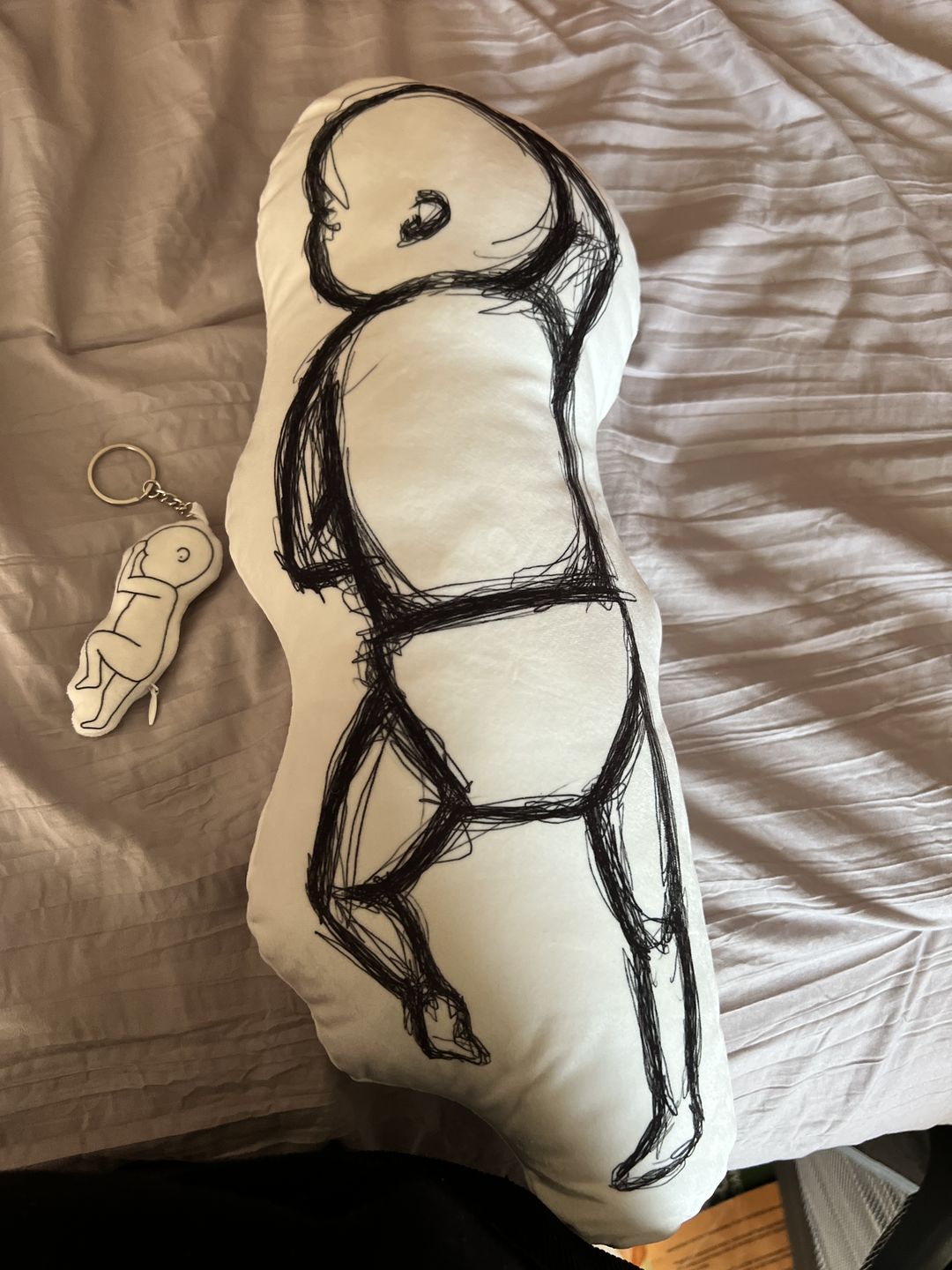 Customer photo review of Birth Pillow Keychain