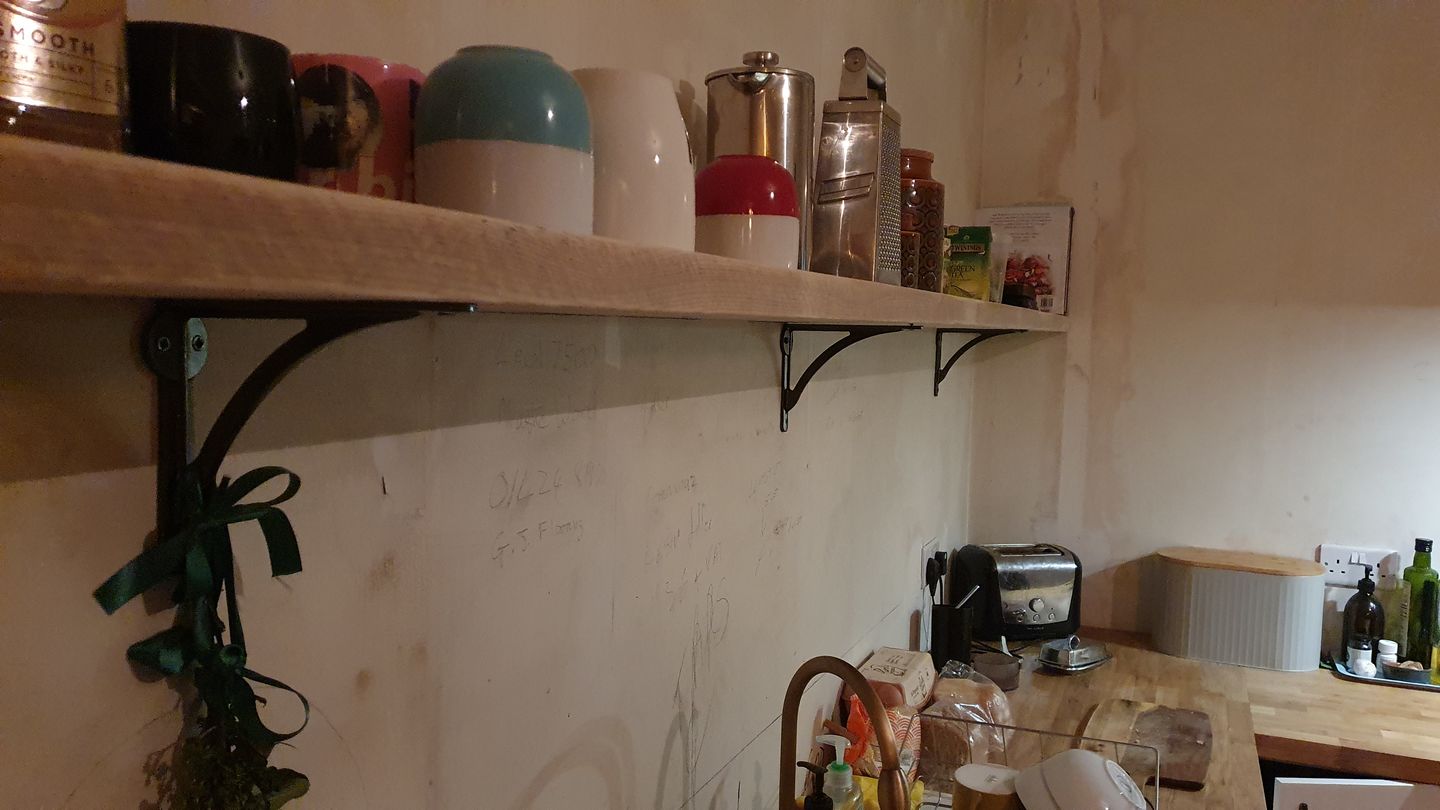 Customer photo review of 7 Inch Ironbridge Cast Iron Shelf Bracket
