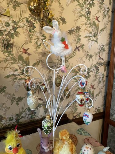Customer photo review of Handcrafted Easter Bunny Hanging Ornaments