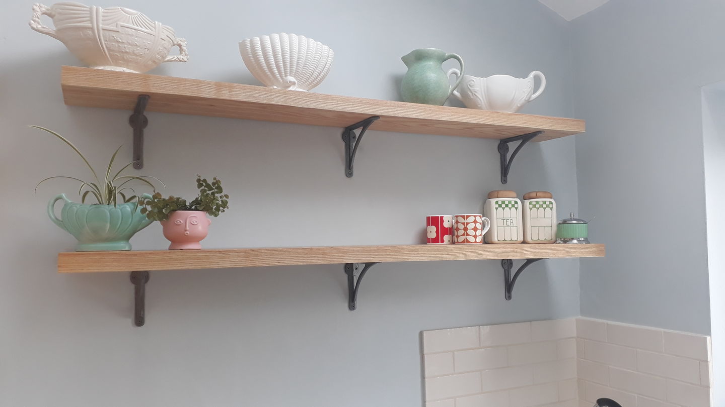 Customer photo review of 7 Inch Ironbridge Cast Iron Shelf Bracket