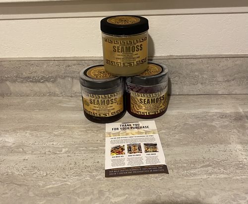 Customer photo review of The Wellness Trio Sea Moss Gel Combo