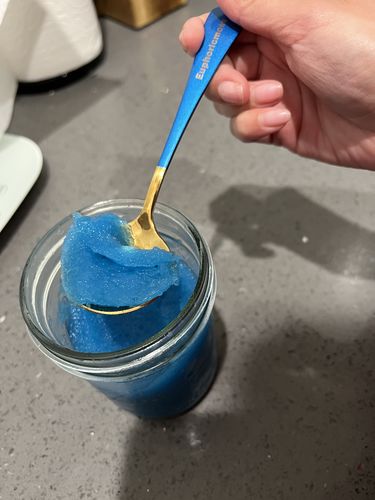Customer photo review of Blue Spirulina, Honey Sea Moss Gel