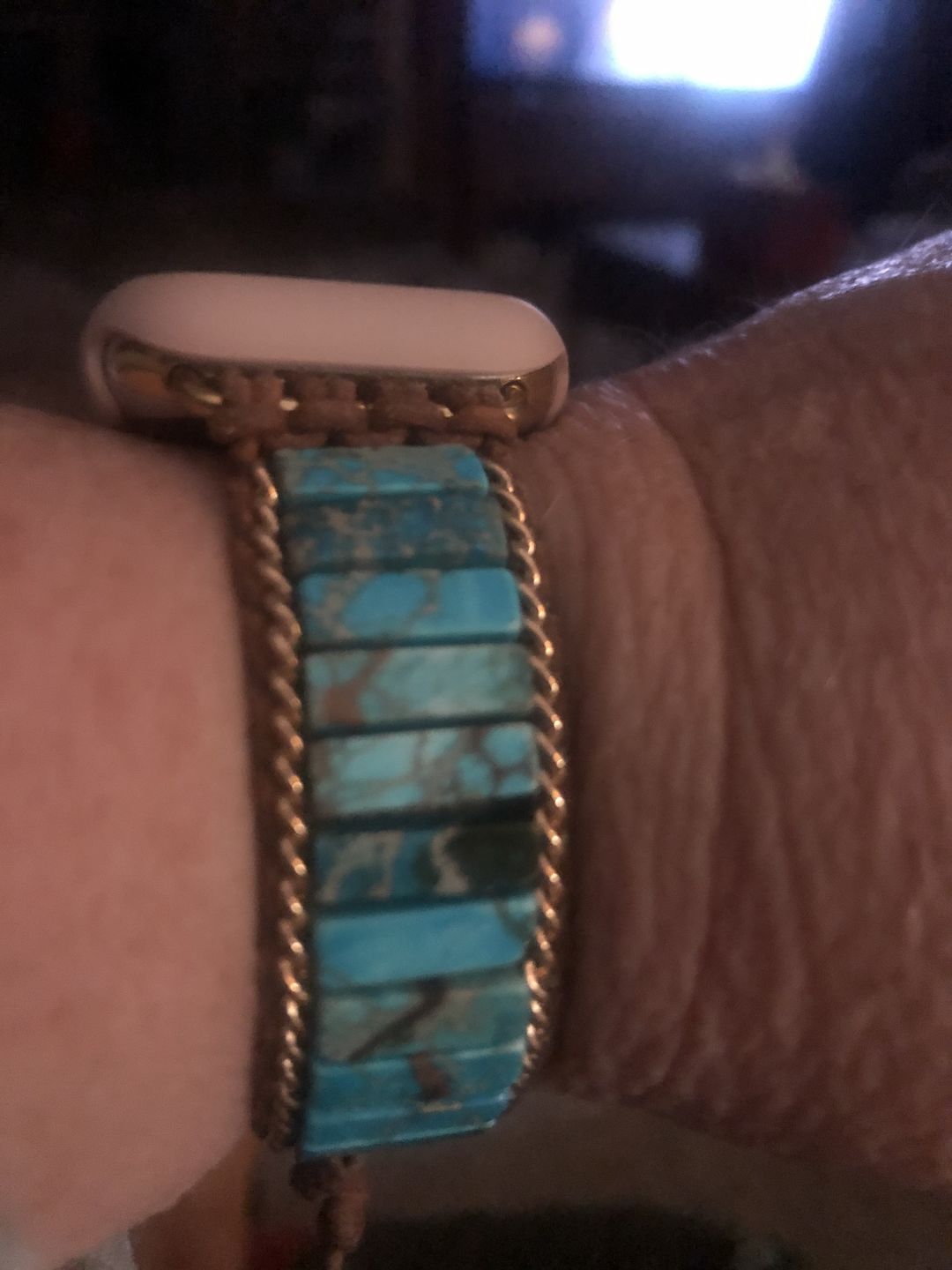 Customer photo review of Native Turquoise Protection Apple Watch Strap