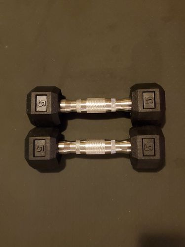 Customer photo review of Hex Head Dumbbell (singles)