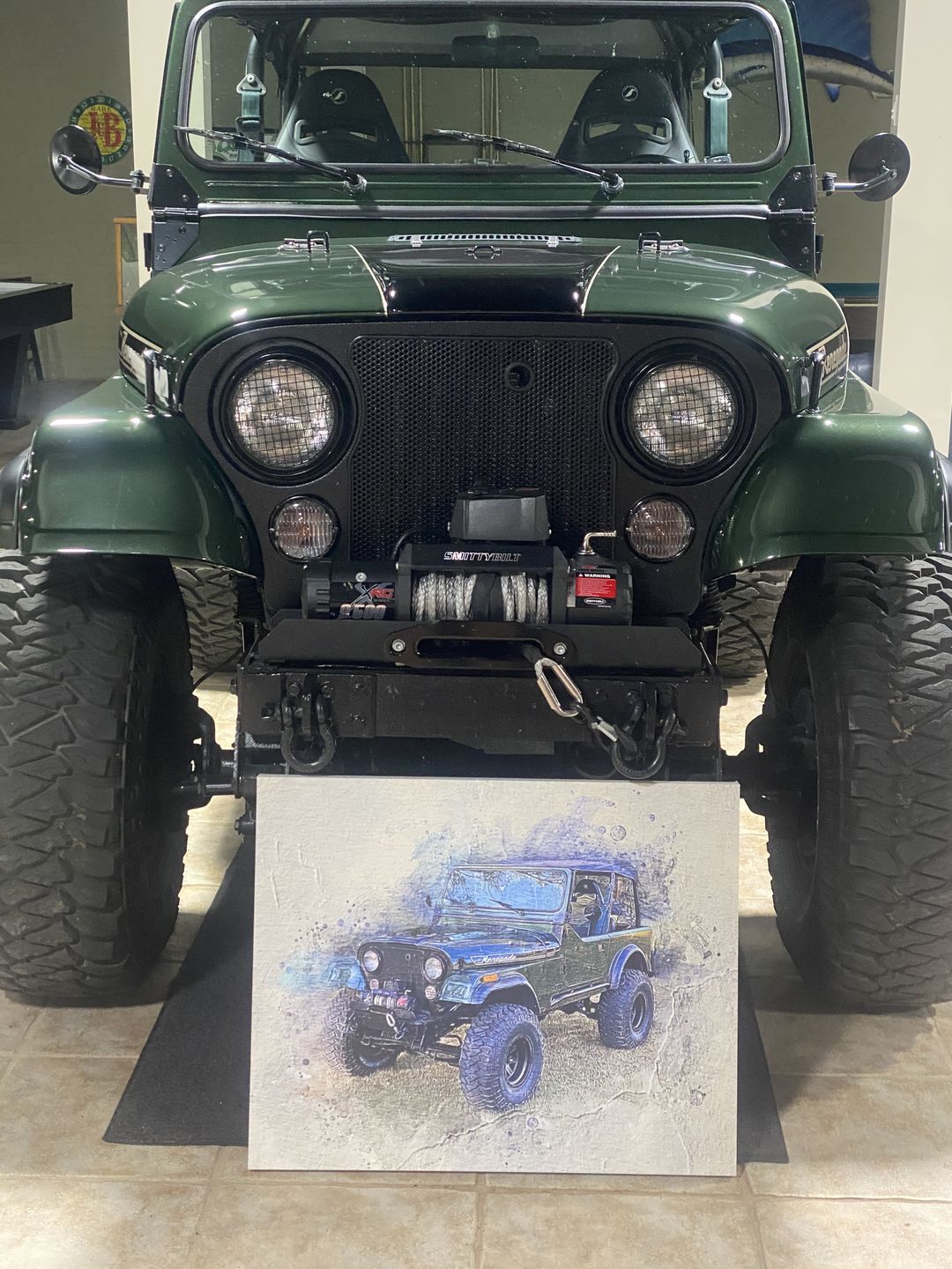 Customer photo review of Personalized Car photo Painting