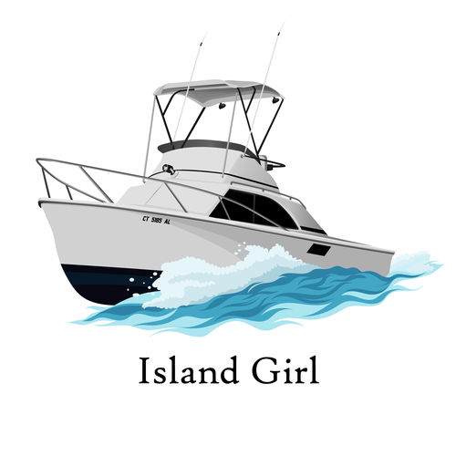 Customer photo review of Custom Boat Print