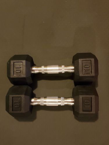 Customer photo review of Hex Head Dumbbell (singles)