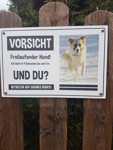 Customer photo review of Personalisierbares -Foto- Schild "4 Sekunden"