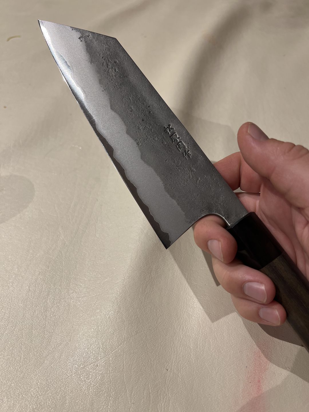 Customer photo review of Matsubara Blue #2 Bunka 180mm (7.1")