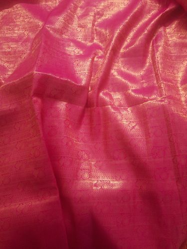 Customer photo review of Traditional Lotus Pink Kanjivaram Saree
