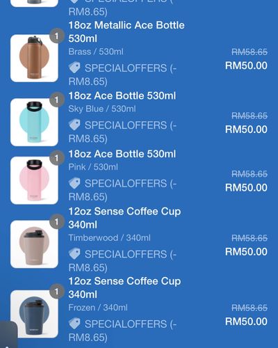 Customer photo review of 18oz Metallic Ace Bottle 530ml