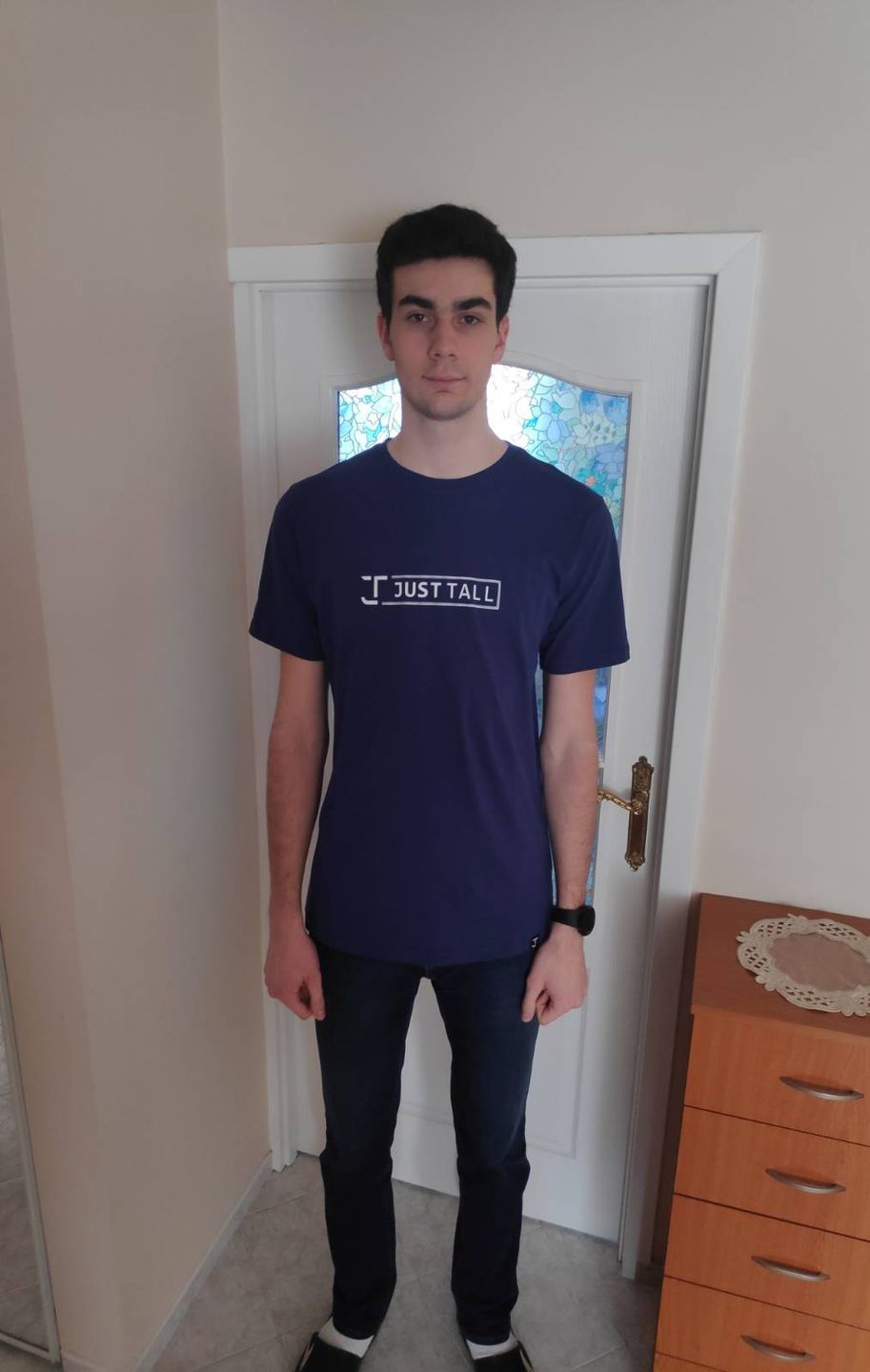 Customer photo review of Organic Tall T-shirt (Logotype)