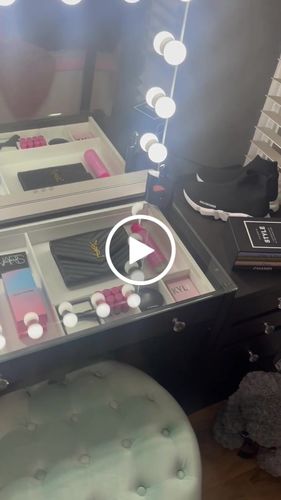 Customer video review of (Set) Hollywood Mirror, Table & 2 x Draw Set “Diva” Black