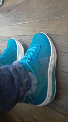 Customer photo review of Women Orthopedic Corrector Running Walking Sneakers, Comfortable Working Shoes