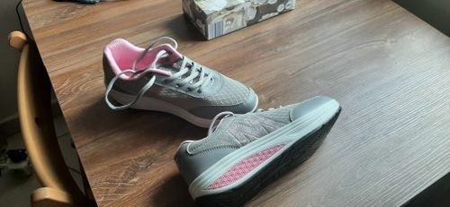 Customer photo review of Women Orthopedic Corrector Running Walking Sneakers, Comfortable Working Shoes