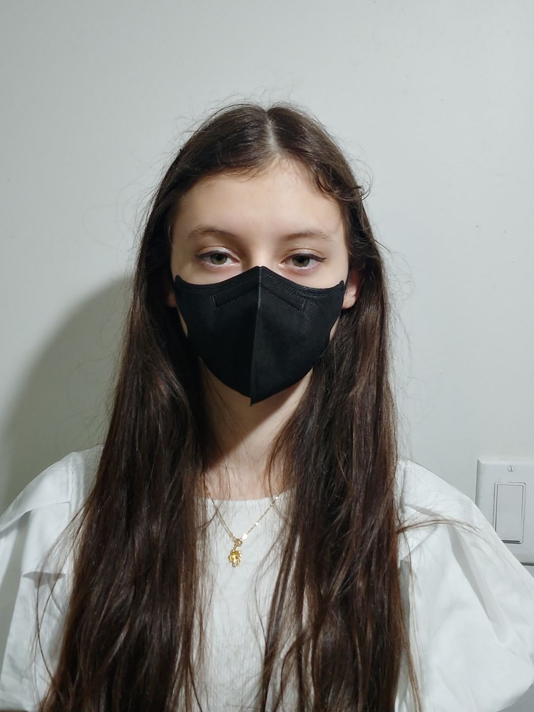 Customer photo review of Kids KN95 Respirator Face Mask Individually Sealed by PPE Supply (Cone Shape)