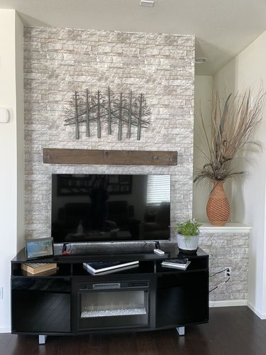 Customer photo review of Rustic Mantels