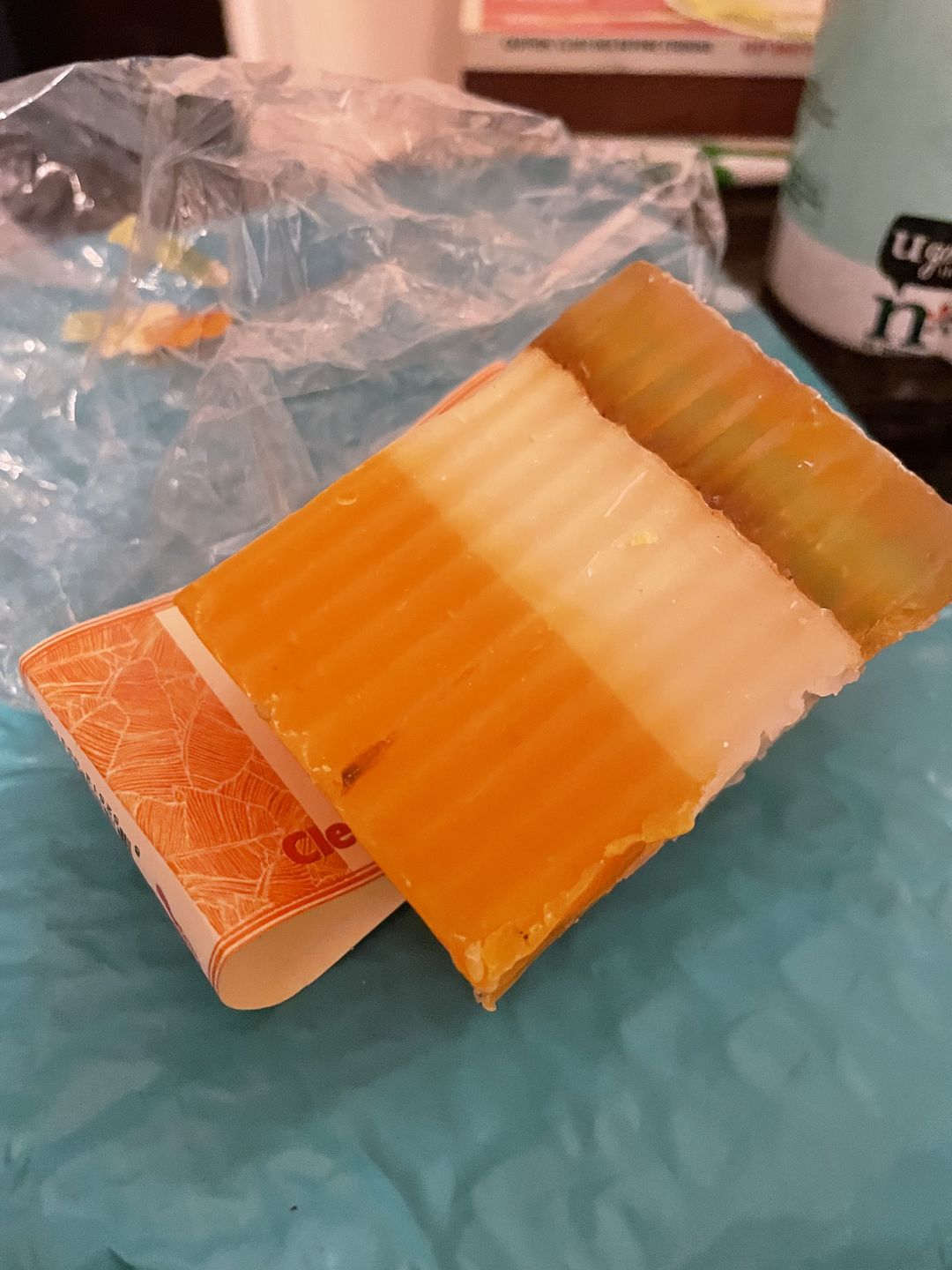 Customer photo review of Clementine & Turmeric Soap